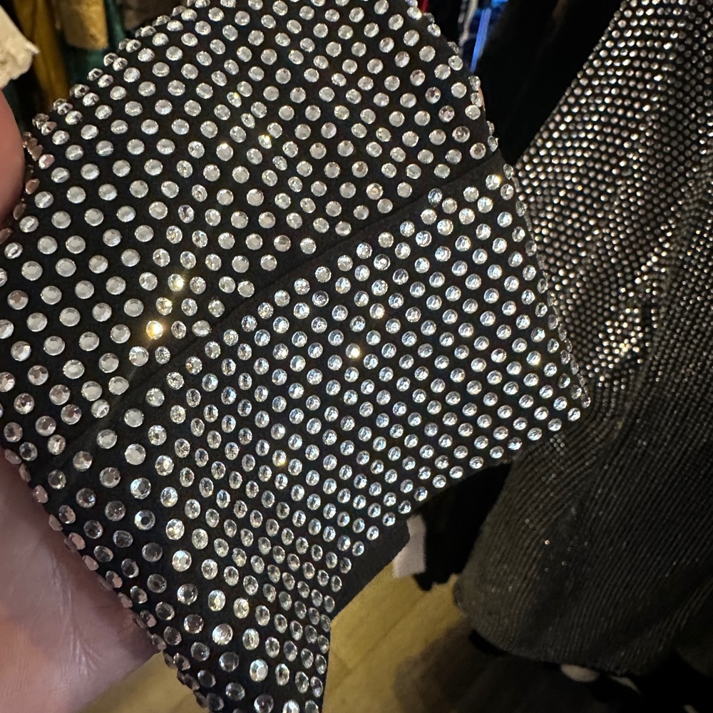 Michael Kors Black and Silver Studded Top XSNew with the tags 395.00